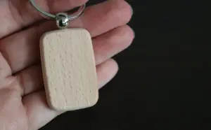 Houten sleutelhanger Houten sleutelhanger