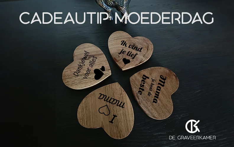 Hartjes onderzetter graveren | De Graveerkamer